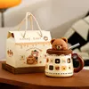 Boîte portable ours mignon-ours mignon marron