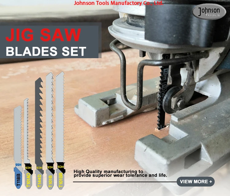 50 Piece Assorted Tshank Jigsaw Blades Set Jig Saw Blades For Wood