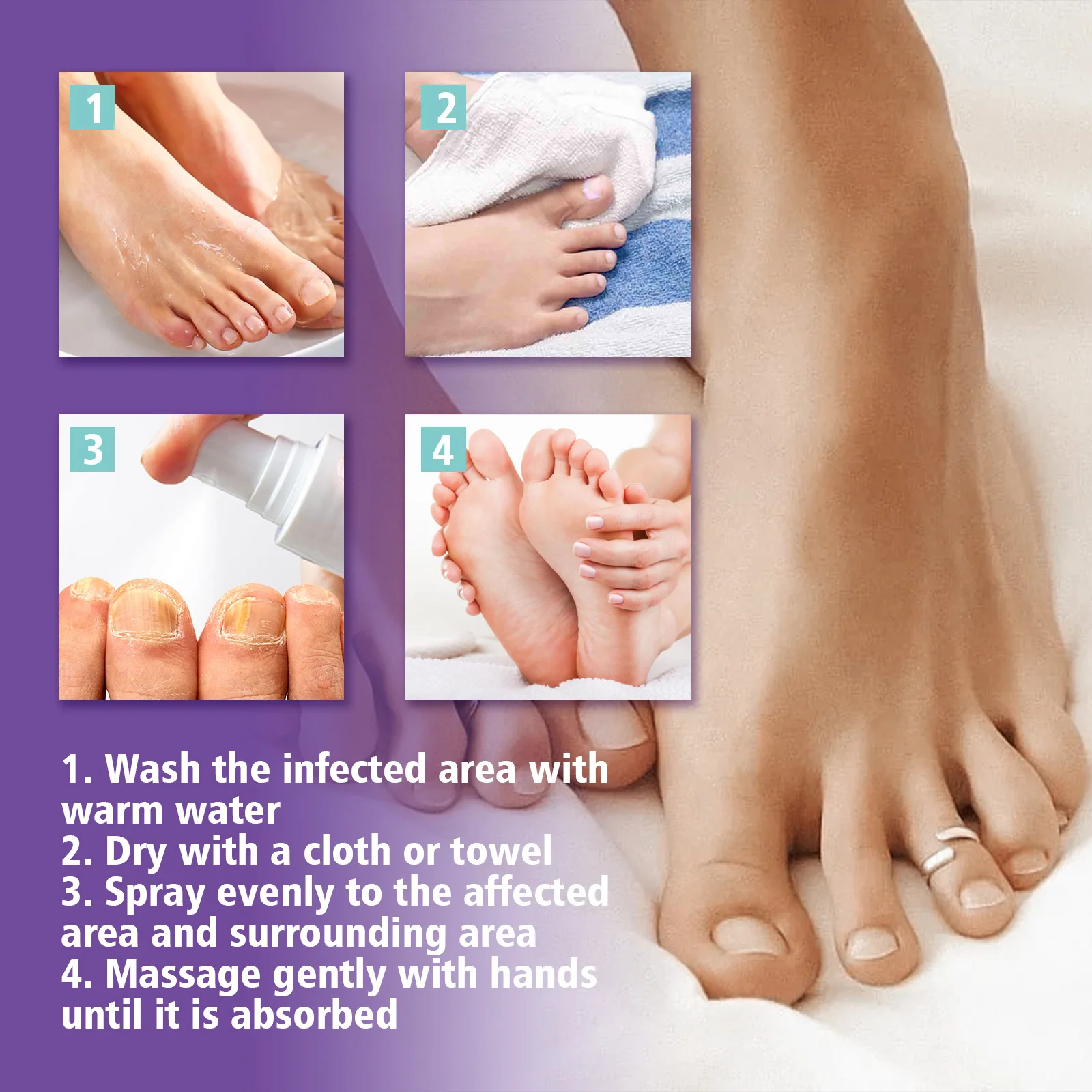 JAYSUING Nail Fungus Products 7 Days Nail Fungus Treatment Spray 100ml