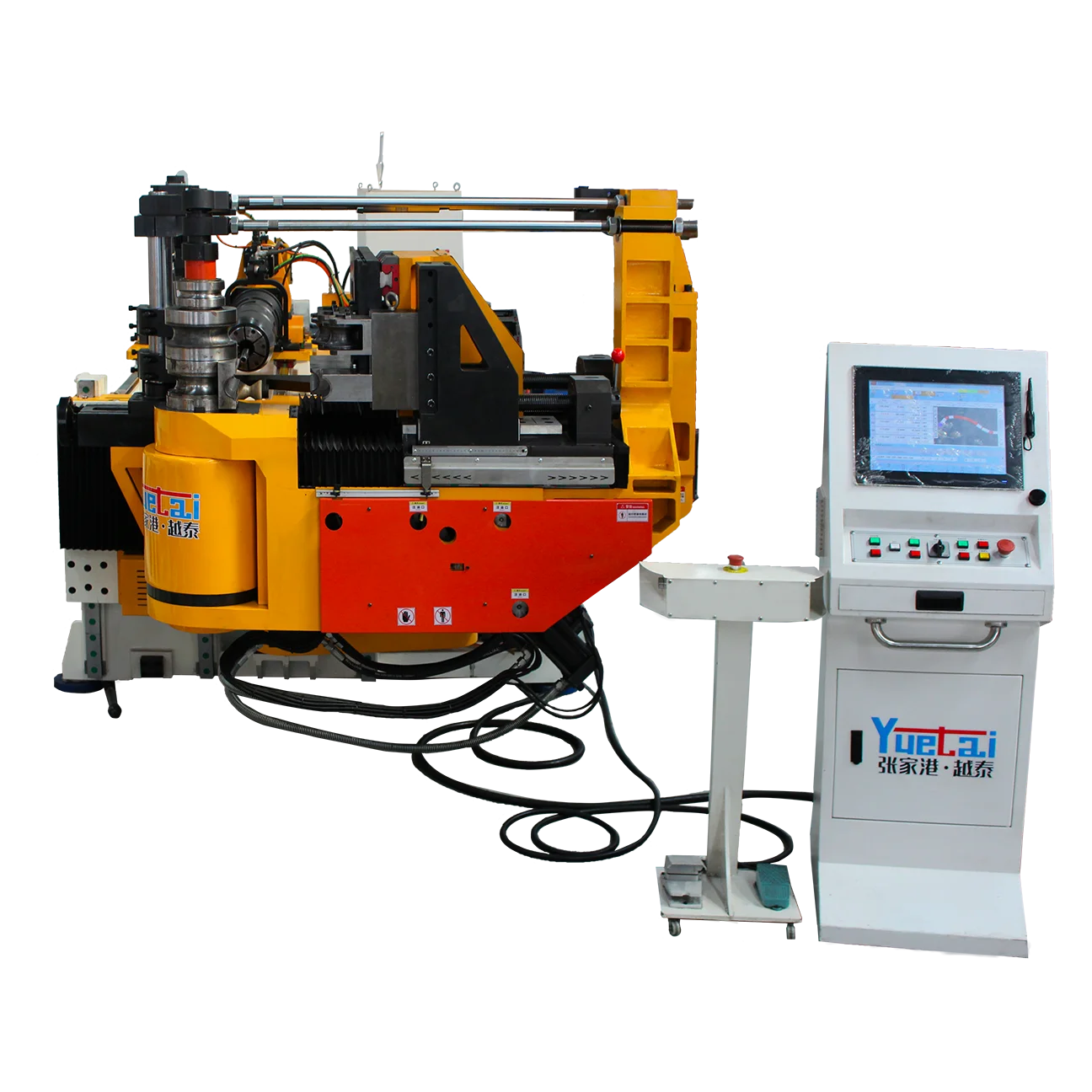 90CNC 6A MS CNC-Rohrbiegemaschine, Eisenrohr, Profilrohrbieger mit Motor für Aluminium und Edelstahl Messingrohre/Rohrleitungen