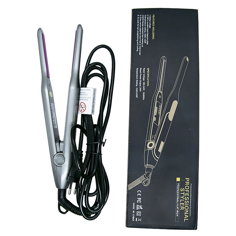 2-in-1 Ceramic Plate Electric Hair Straightener Curler LED Display Hot Comb  for Household Use 1-Year Wholesale Price for Hotels