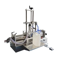 Hot sale cheap price desktop type semi-automatic piston liquid filling machine