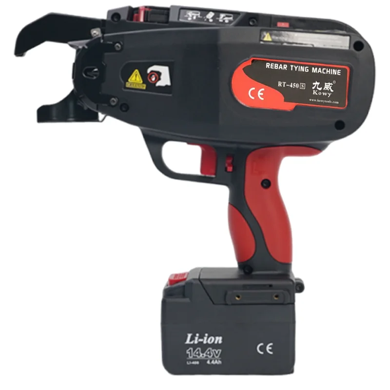Kowy RT450s Automatic Rebar Tying Machine14.4V Li-ion Battery Portable Cordless Rebar Binding Machine