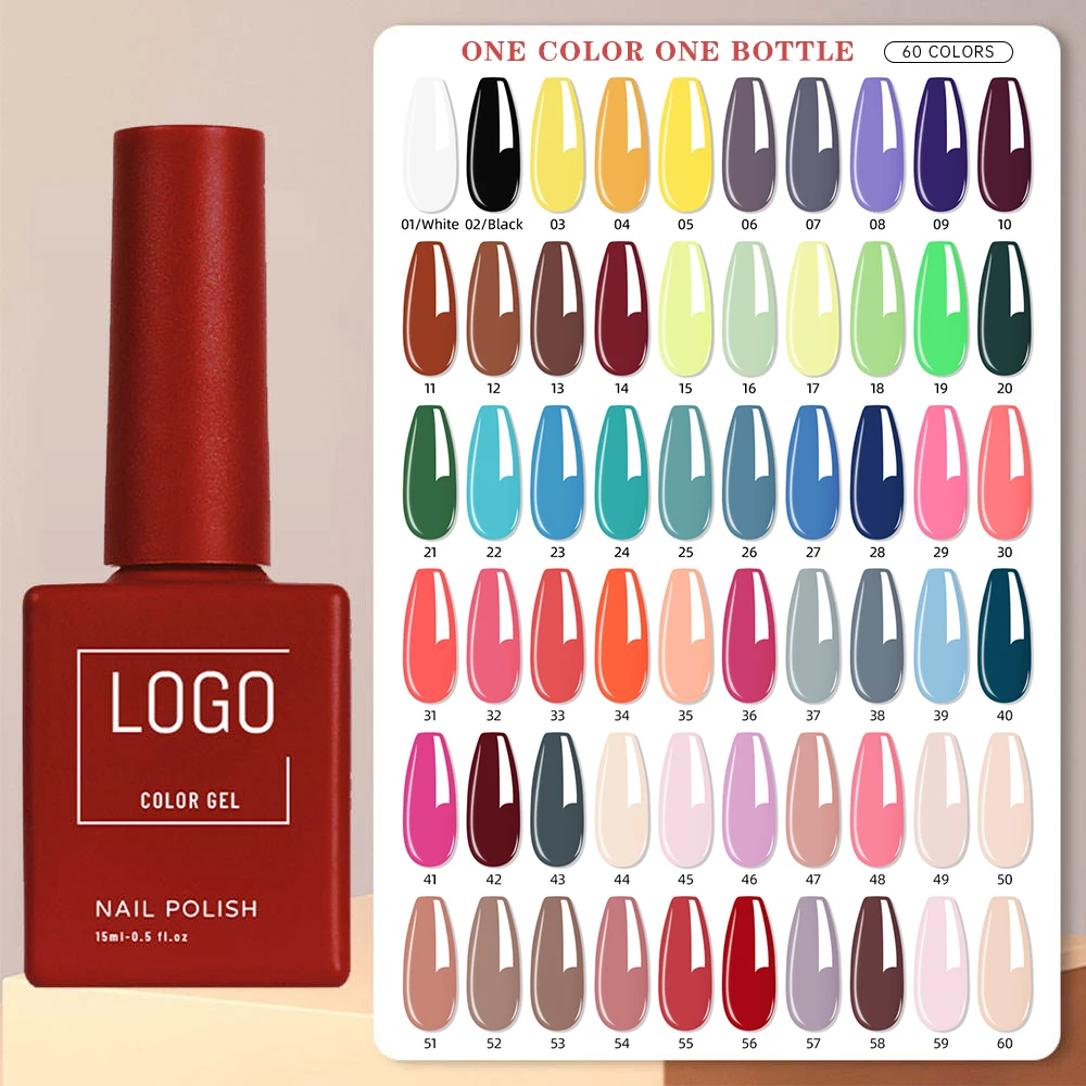 60 Colors Nail Painting Gel Nail Polish Set Gel Uv Ongle Professionnel