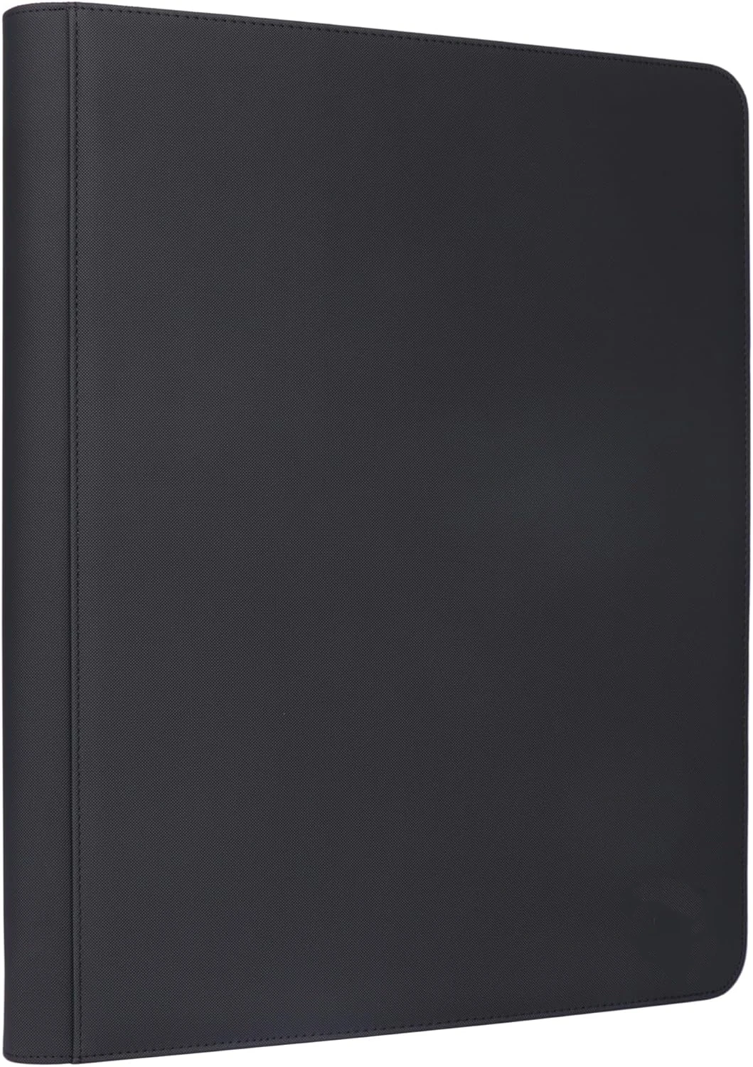 16-Pocket Toploader Binder in Black Durable PU Material Holds 640 3'' X 4''  Cards-Toploader Binder with Sleeves