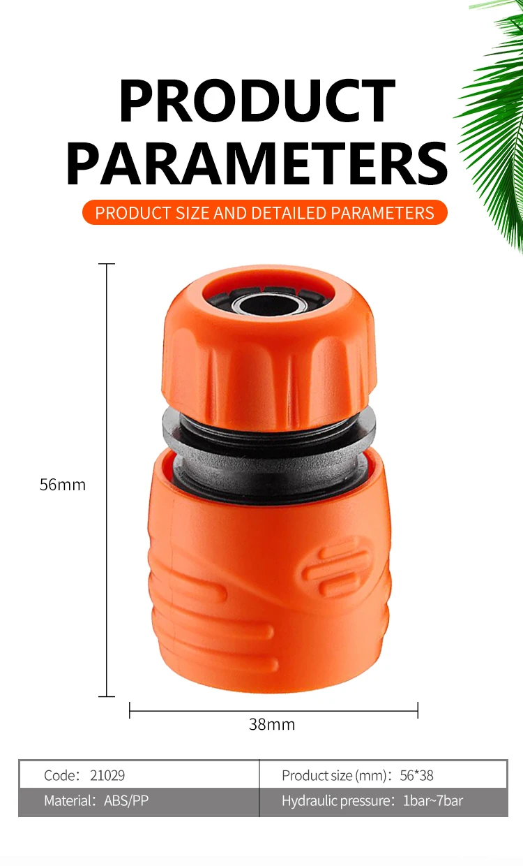 Garden Fittings 12mm Quick Connector Plastic Quick Connector Garden