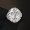 Moissanite blanc-argent