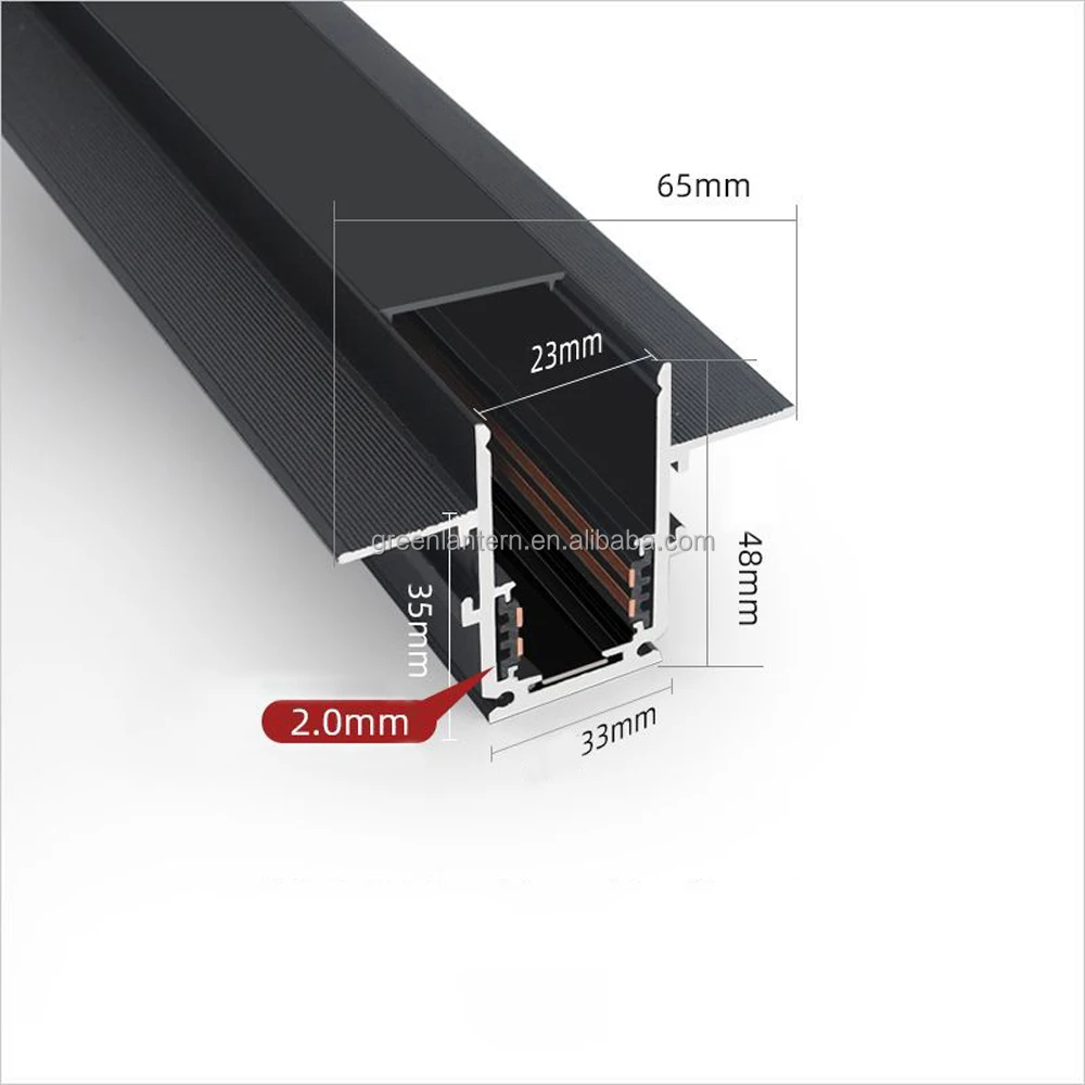 Modern Recessed Magnetic Track Light - 1M/2M LED Linear Track Lighting ...