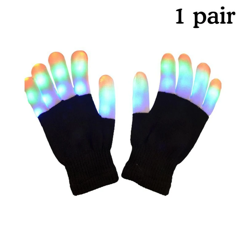 Party Dots LED Gloves Multicolor Glowing Fun for Events