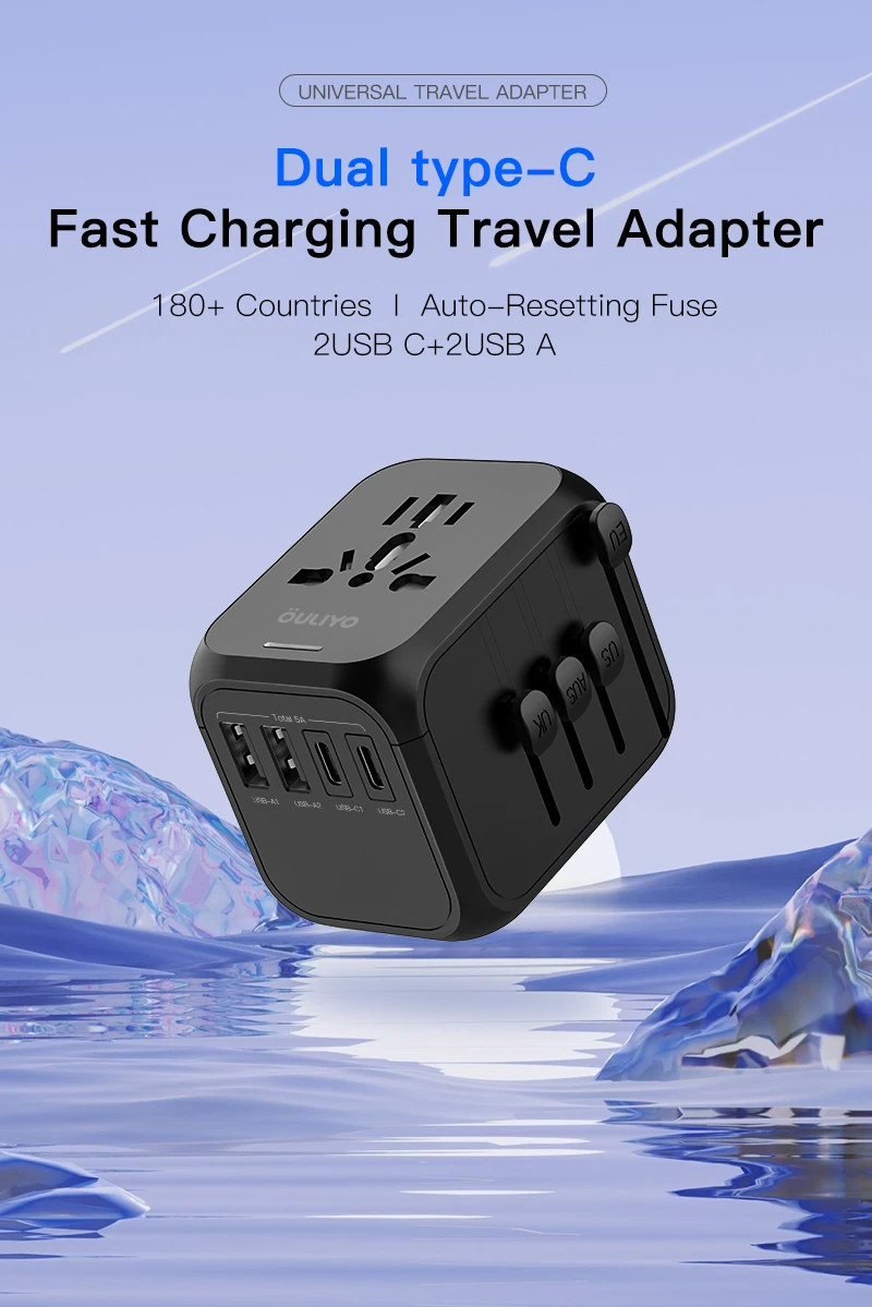 Ouliyo Usb Plug Type C Quick Charger Pd Adapter Travel Adaptor Usb Plug Type C World Travel 2949