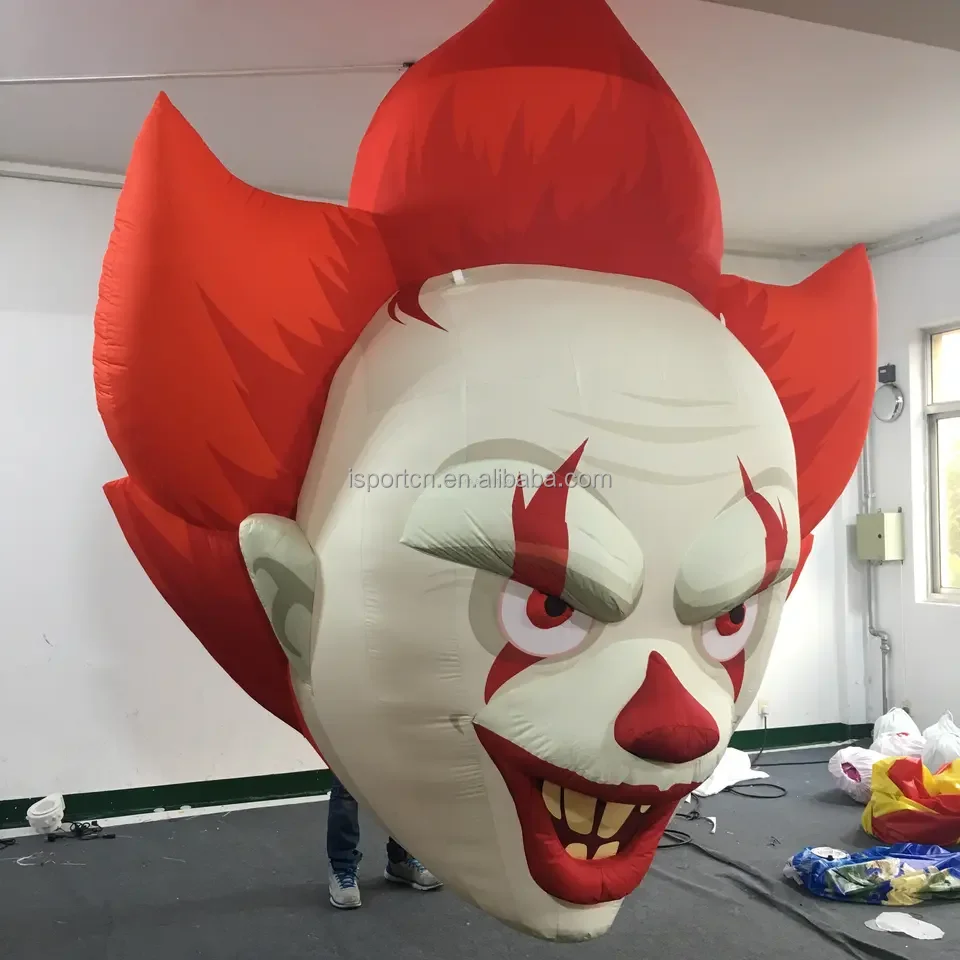 Factory Direct Halloween Inflatables Horror Cartoon Laughing Head Circus Giant Inflatable Scary Clown