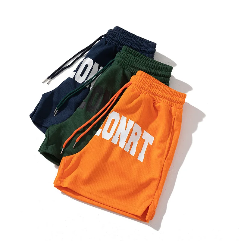 Grousshandel 100% Kotteng Sport Benotzerdefinéiert Oversize Drock Plus Size Summer Männer Casual Sweat Mesh Shorts344_voghion.com