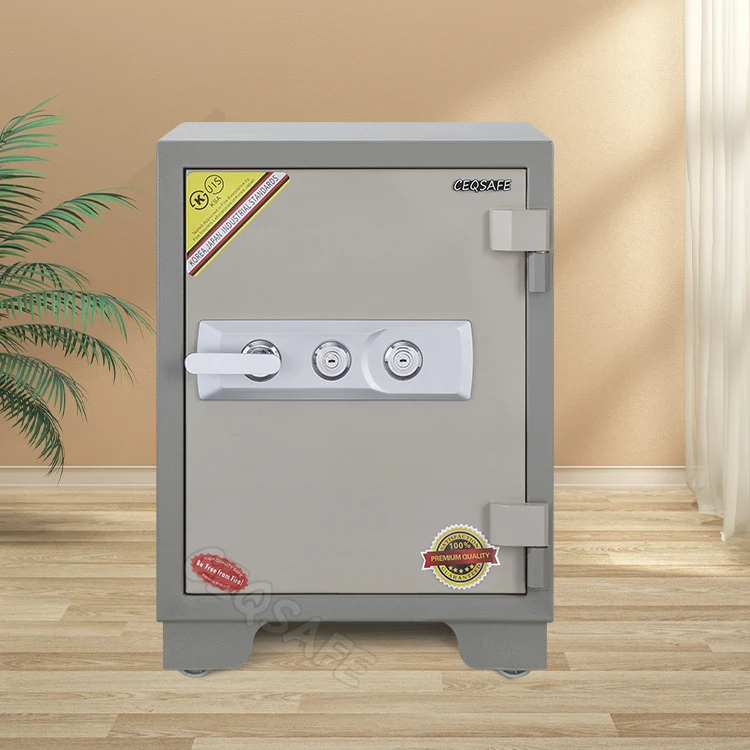 CEQSAFE 2 Hour Double Key High Quality Security Strong Metal Home Deposit Money Fireproof Safe Box factory