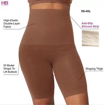 High Waisted Body Shaper Shorts Shapewear For Women Tummy Control Thigh Slimmer Butt Lifter Women Shapewear