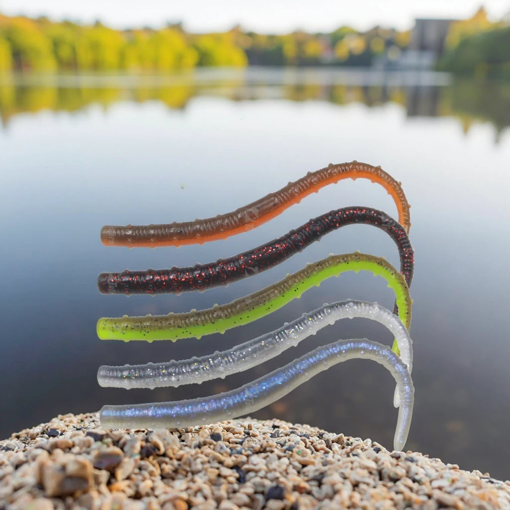 PESCA ESCA PER pesca riccioli esca plastica artificiale pesca basso EUR