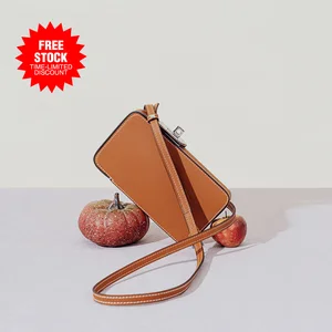 Customize Wholesale 2026 Women Portable Fashion Genuine Leather Women Pouch  Mobile Cellphone Cell Phone Mini Crossbody Bag