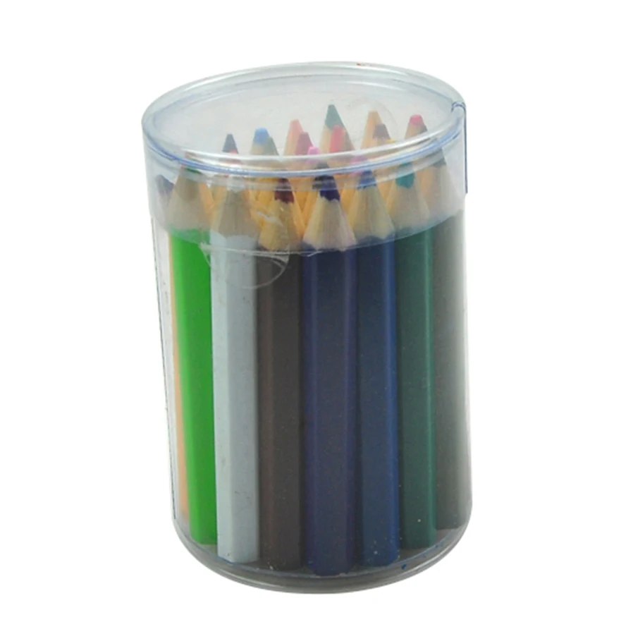 Wholesale Wood Colored Pencil Drum Set in Paper Tube for Kids Portable