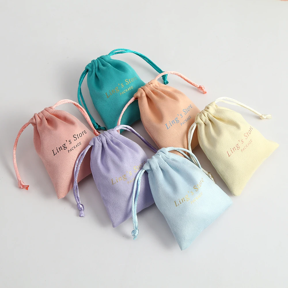 Flannel Jewelry Packaging Pouches Chic Wedding Favor Gift Bag Velvet ...