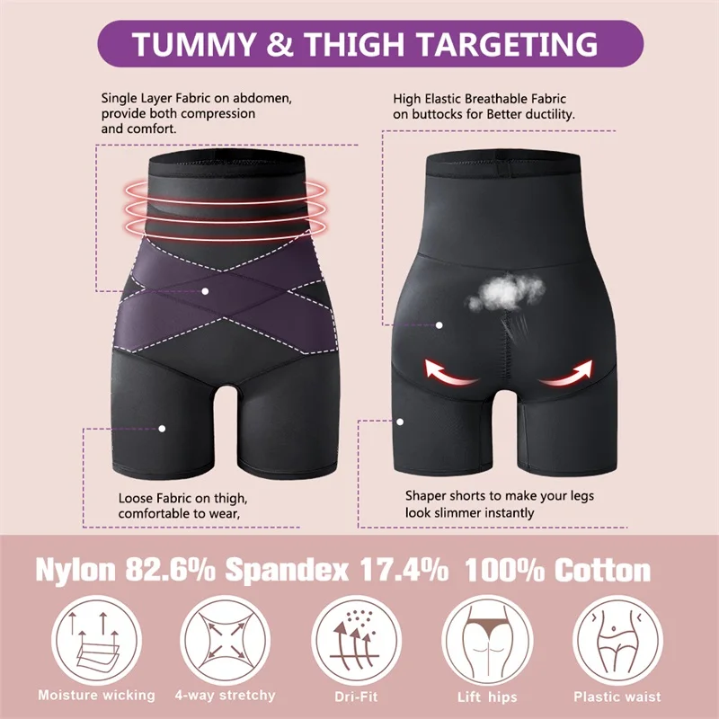 Wholesale Full Body Plus Size Slimming Thigh Butt Lift Underwear Tummy Control Panties Shaper High Waist Trainer Shapewear factory