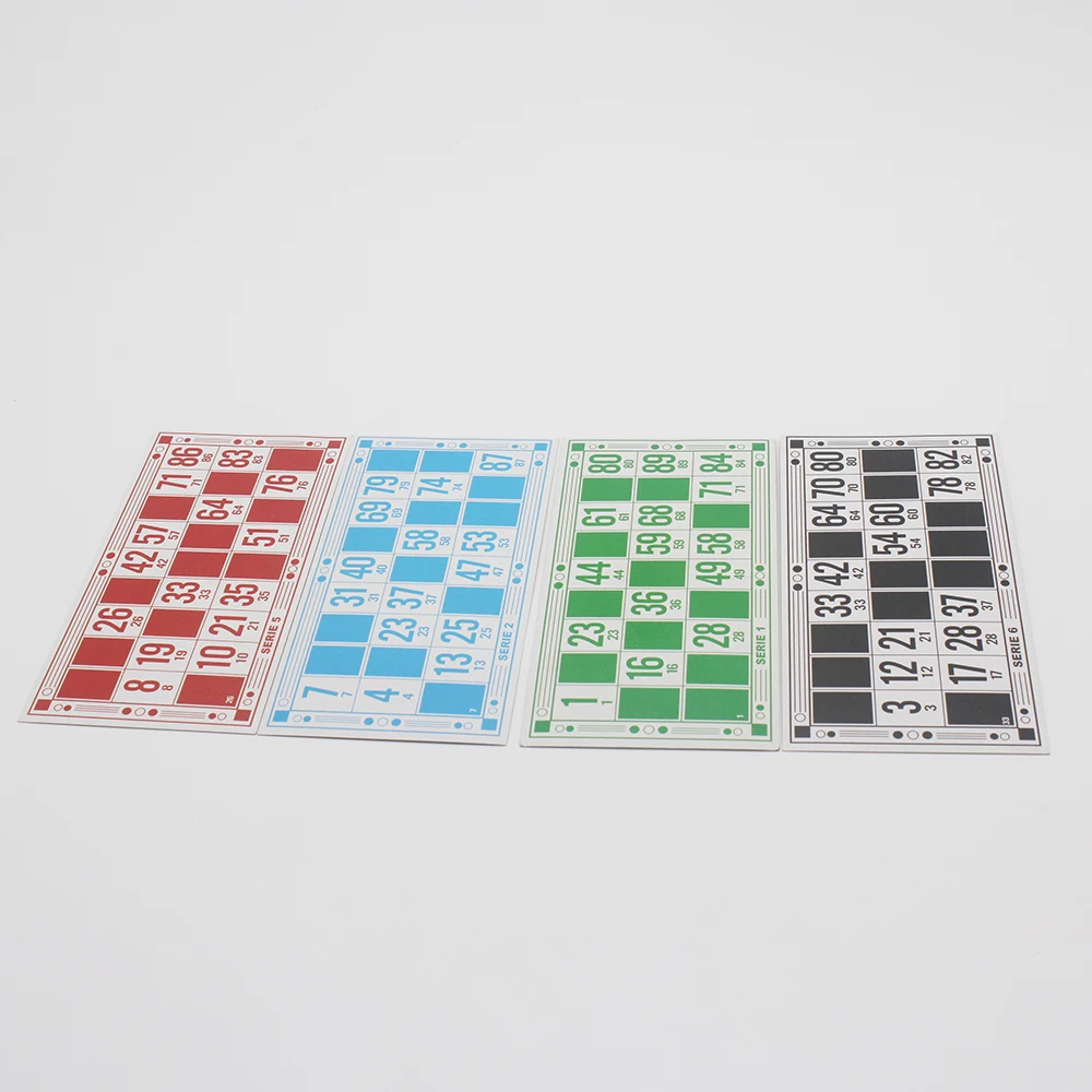 Ningbo Royal Высококачественная цветная коробка деревянная классическая настольная игра в бинго 90 шт. деревянный чип для 48