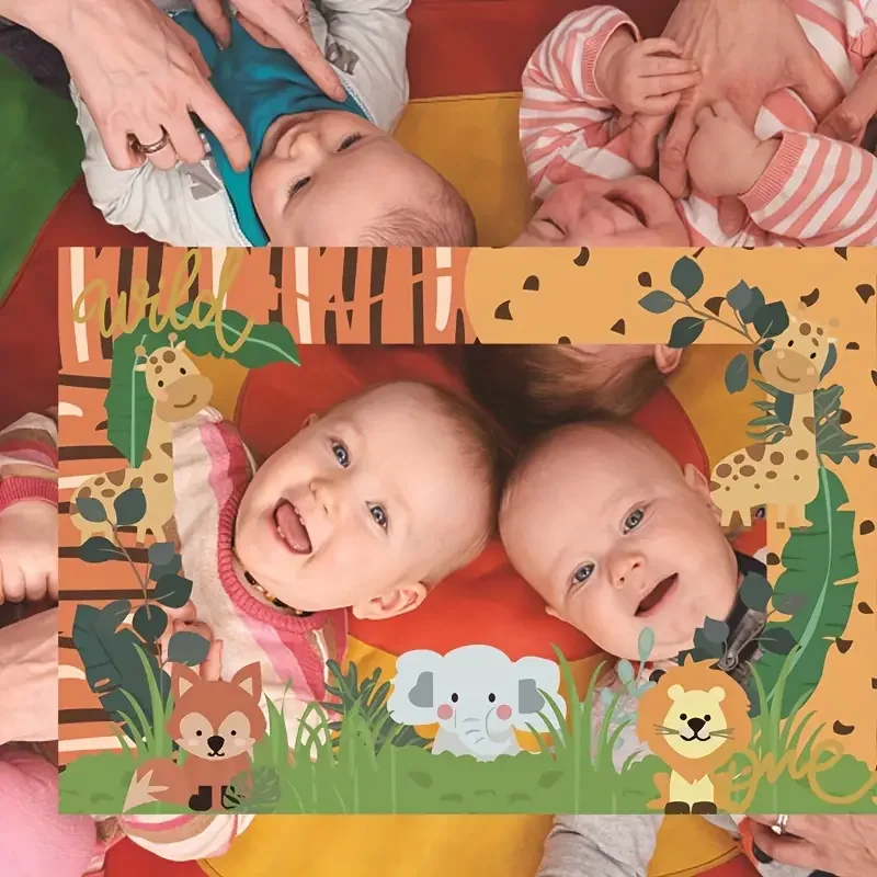 Kit 25 Accessori Photo Booth Tema Giungla - Per Feste E Compleanni - Foto 1