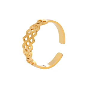 MW Celtic Knot Stainless Steel Ring for Women Vintage Good Luck Protection Amulet Wedding Jewelry Gift Hand Accessories