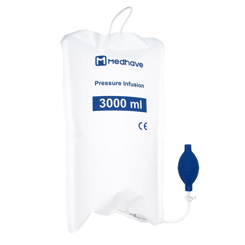Manual Pressure Infusion Bags with Pressure Indicator Tpu Coated Nylon Pressurse Infusion Bag