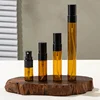 Botellas ámbar con pulverizador negro