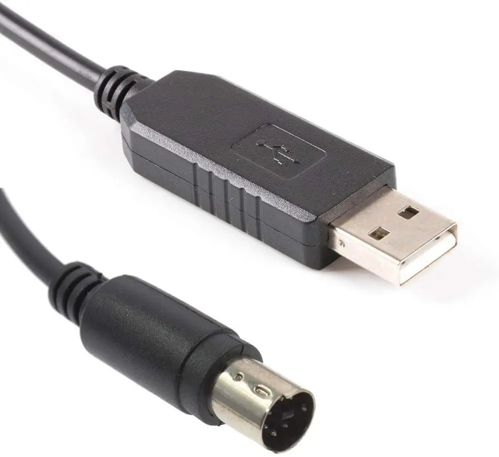 High Compatible WIN 10 FTDI FT232RL USB 2.0 a Male to MINI DIN 8 PIN Serial Adapter Date Line Cable