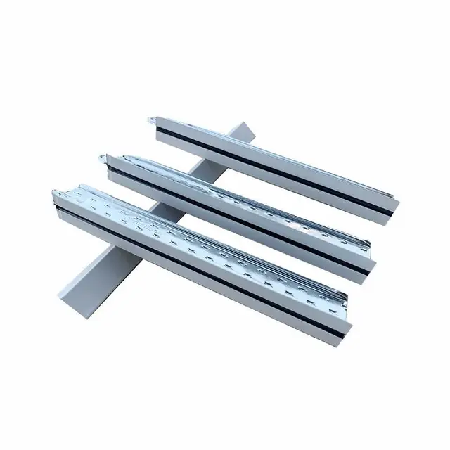 T grid ceiling grid component galvanized steel T strip ceiling keel for PVC ceiling