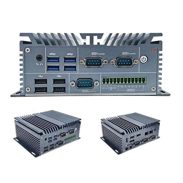 Factory N100 N95 N97 I3 N305 UHD HD DP Triple Display com232 rs485 i210 lan DDR4 BT4.2 Wifi5 industrial control computer IPC box