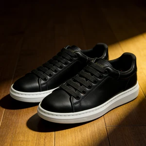 Classic Color Scheme Versatile Stylish Synthetic Leather Upper Easy to Care for Thick Sole Height-increasing Soft Trendy Shoes