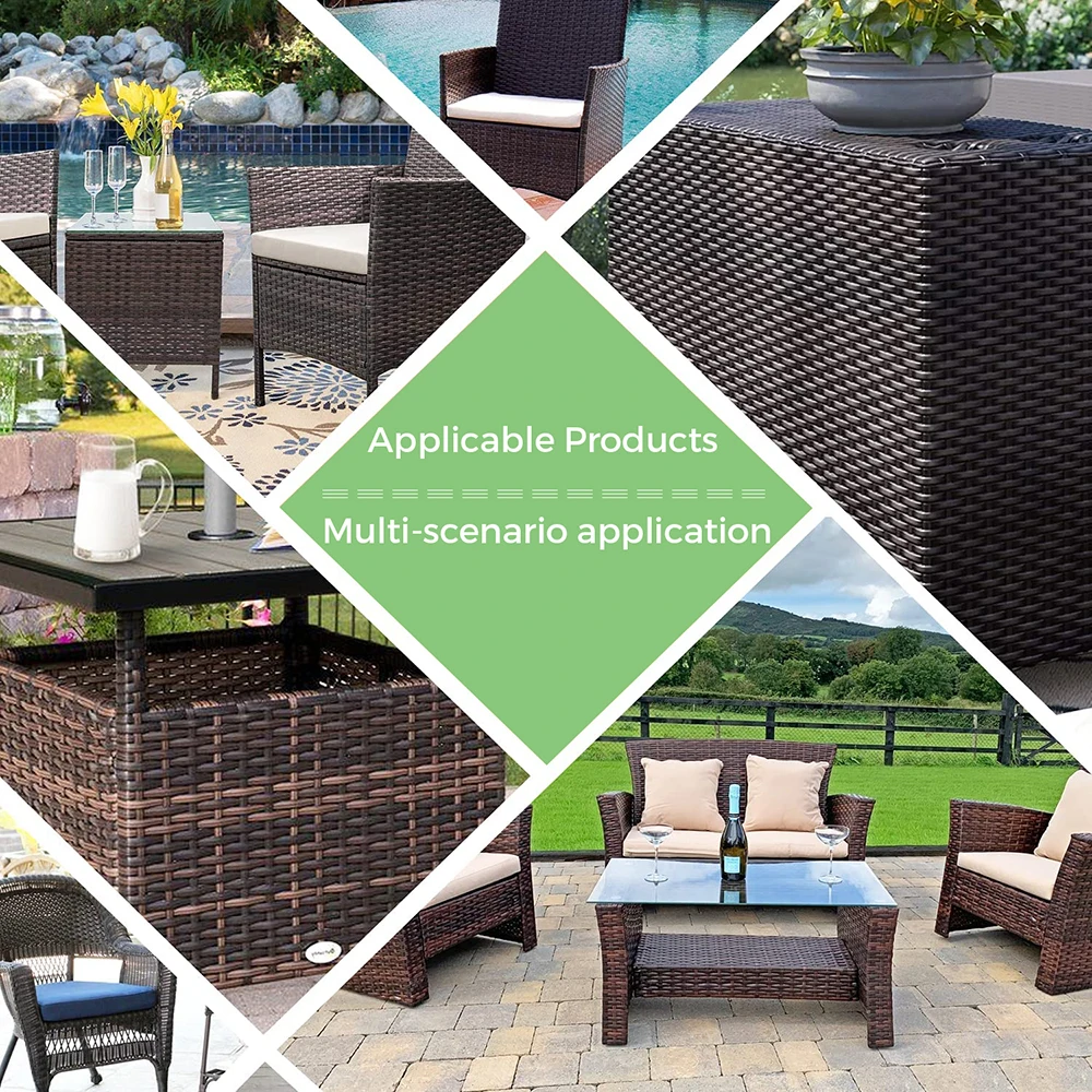 LTR Unique Style Uv-Resistant PE Dining Wicker Furniture