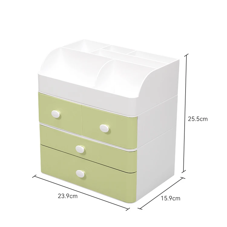 ITEM NO.5013 Household Multilayer Stackable Desktop Plastic Storage Box Makeup Organizer Storage Drawer Organizer Box