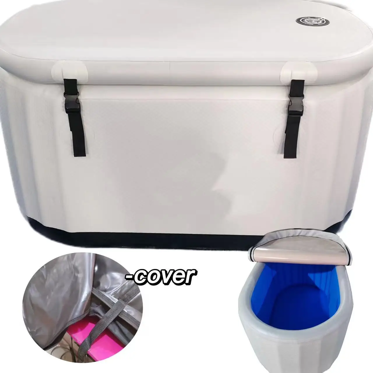 Alternating Ice Bath And Hot Tub Ice Barrel Cold Plunge Cooler For
