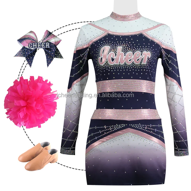 Icheerobics Design Your Own Custom Pink Cheerleader Costumes in Underwear  Cheer Leading Uniforms Varsity