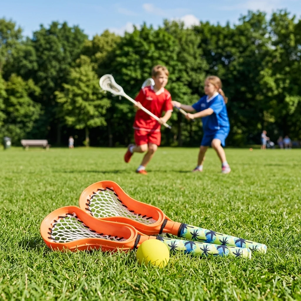 OEM Custom Color Waterproof Mini Lacrosse Stick Set Classic Hockey Bat Game with Soft Foam Handles for Kids