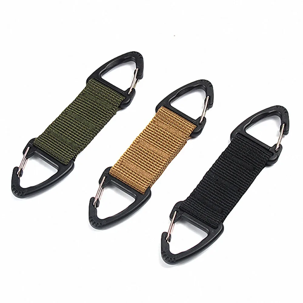 Factory Direct Sale High Quality Triangle Plastic Spring Hook for Webbing Clip Carabiner Swivel Snap Hook for Bags