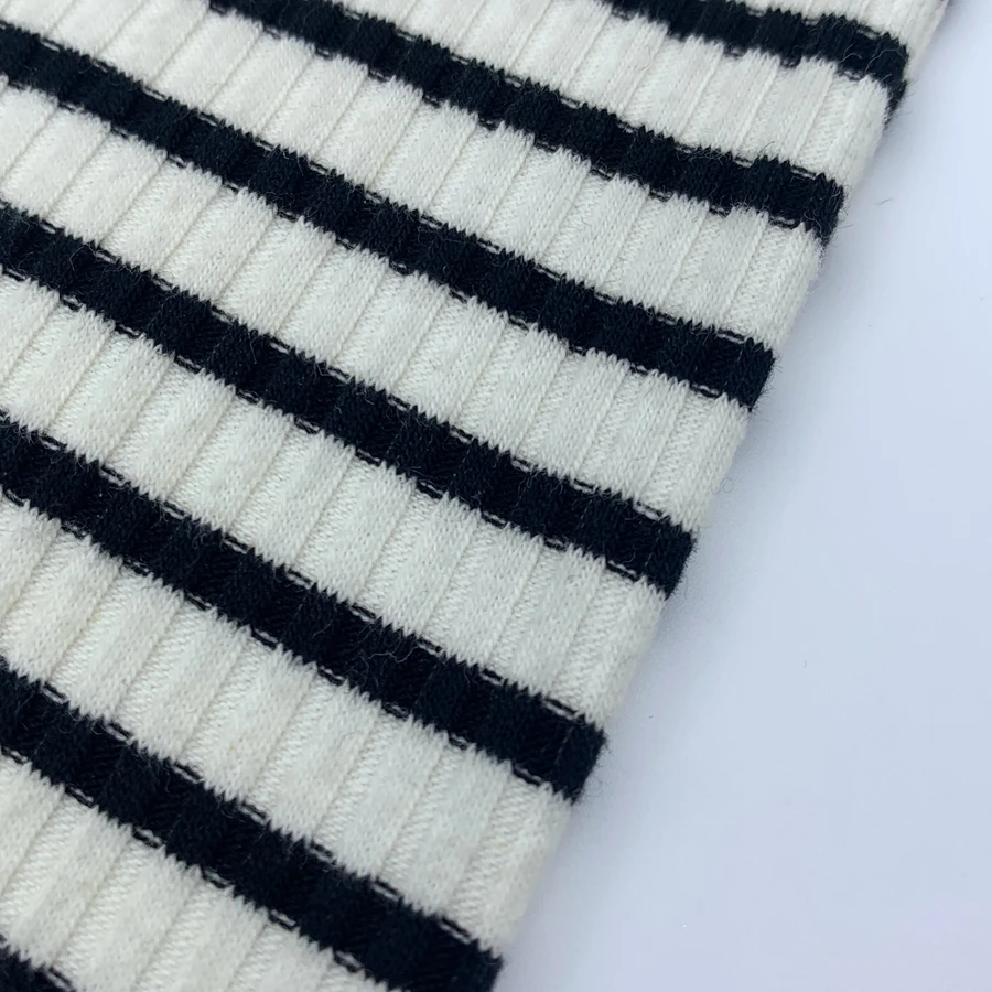 Super Soft  Rayon Stretch Knitted Custom Printed  French Rib Fleece Hacci Brushed Sweater Fabric for Clothing