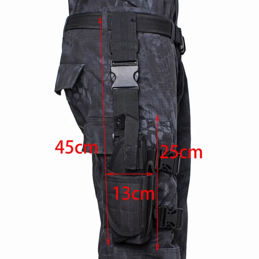 Tactical Drop Leg Holster Adjustable Drop Leg Platform Molle Module Universal Bag for Right Leg