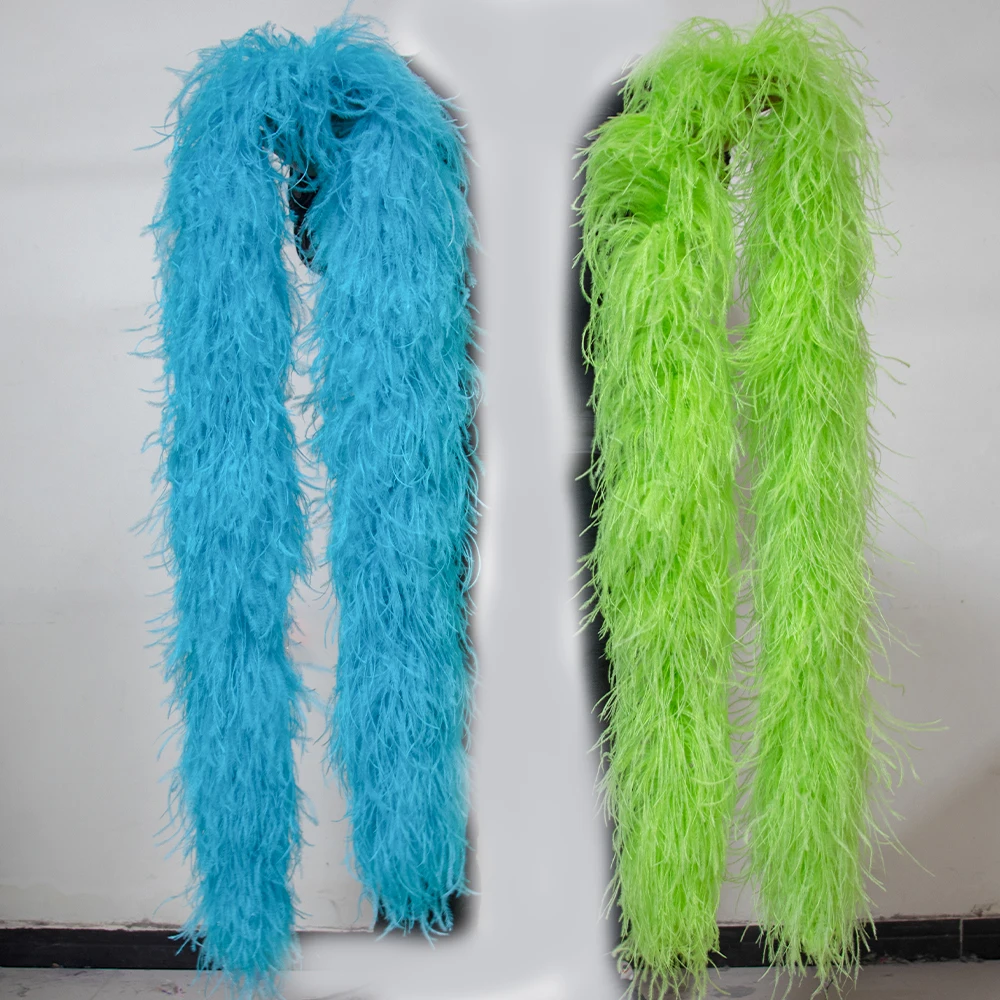 Factory Wholesale Price Fluffy 140ply Feather Scarf Sexy Robe Trim