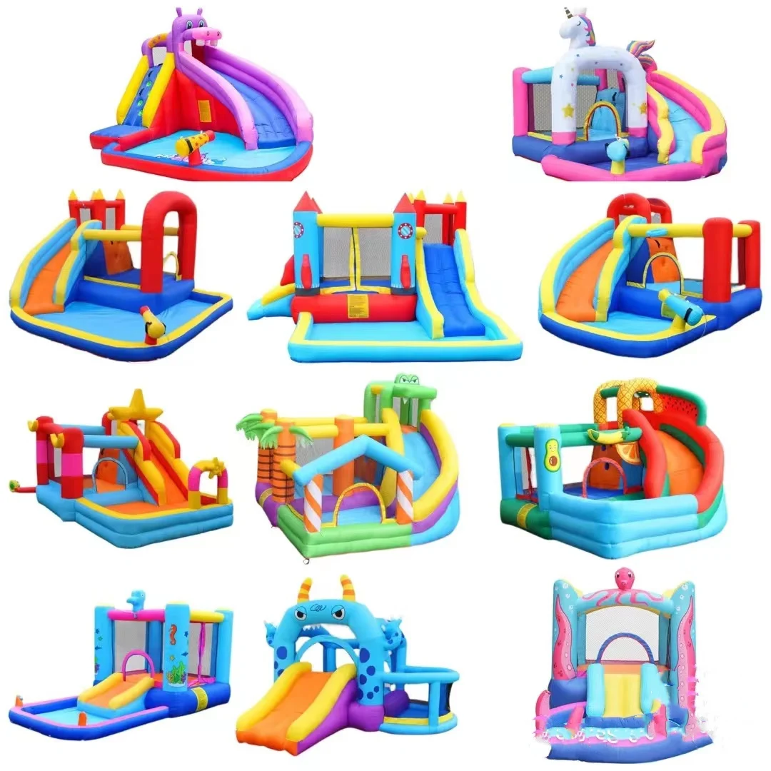 Outdoor Summer Pool Slide Naughty Castle Children's Entertainment