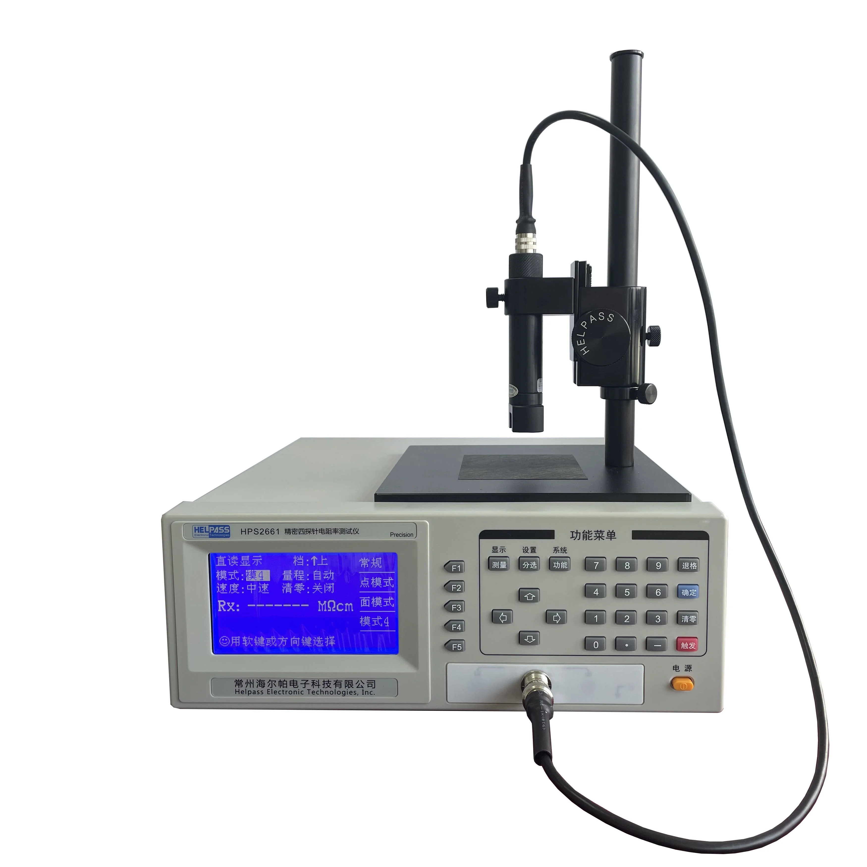 High Accuracy Four Point Probe Meter Electronic Measuring Device LCD Display IP65 Protection USB Interface 1 Year for Testing