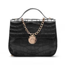 ZHUIYU  female new PU leather handbag crocodile print small square bag Chain mobile crossbody bag shoulder bags