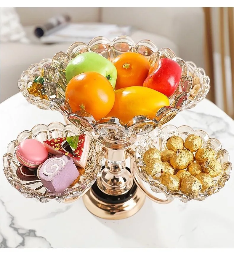 Fxzqgnh Dried Fruit Plate Modern Flower Snack Dessert Plate For Office Home Table