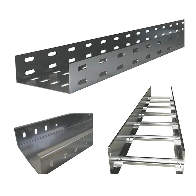 Perforated Cable Tray Stainless Steel Galvanized Aluminum Metal Ventilated Waterproof Cable Tray