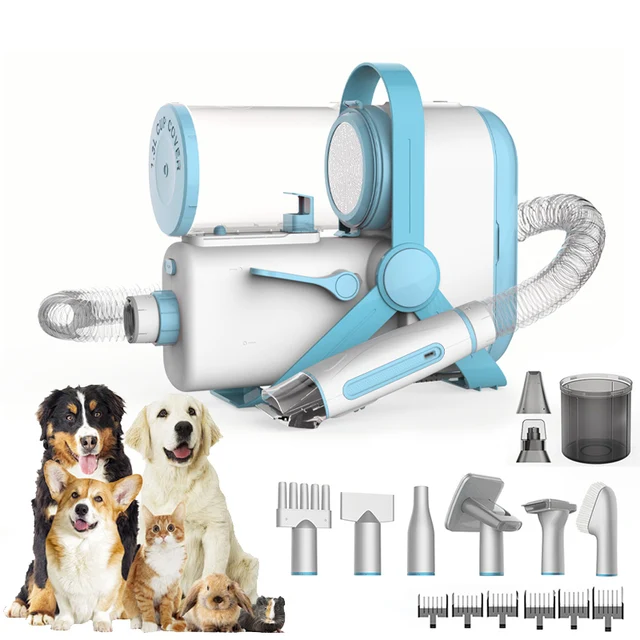 2024 Pet Grooming Kit And Vacuum Electric Trimmer Grooming Tools Pet Hair Vacuum Dryer Set