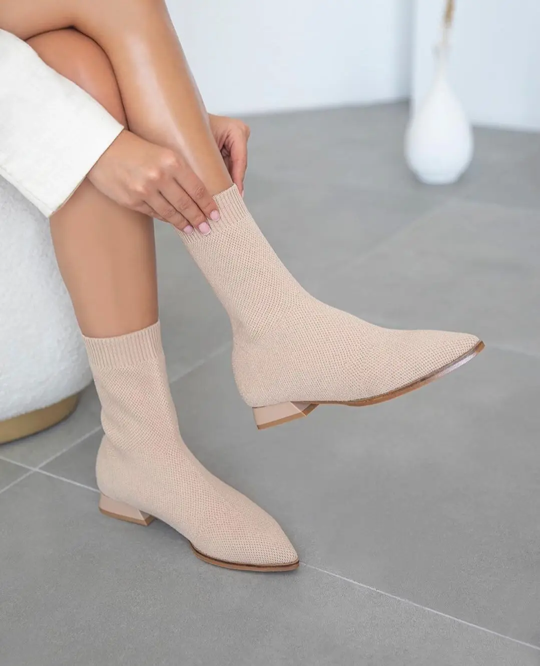 flat designer booties