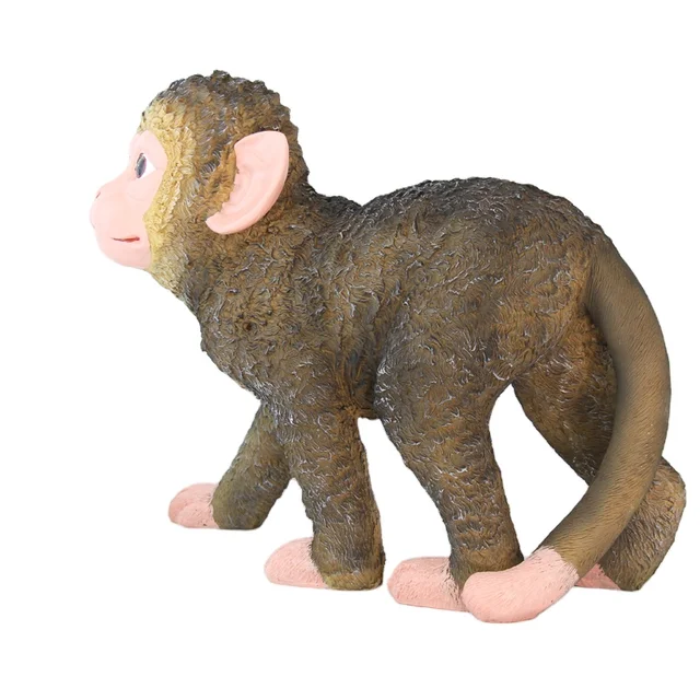 garden decoration statue polyresin animal figurines ,motion sensor monkey resin craft gift statue garden