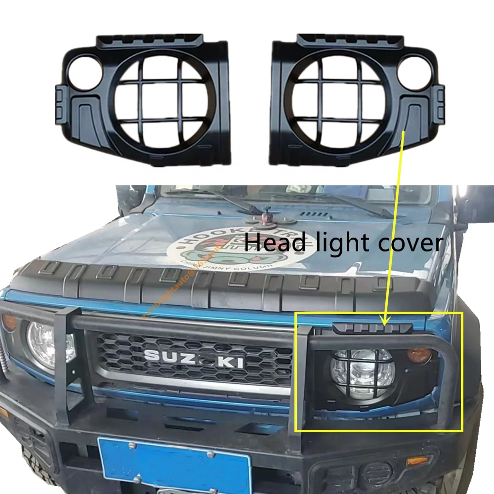 Jimny Jb74 Body Kit Jimny 2023 2022 Matte Black Front Fog Light Cover